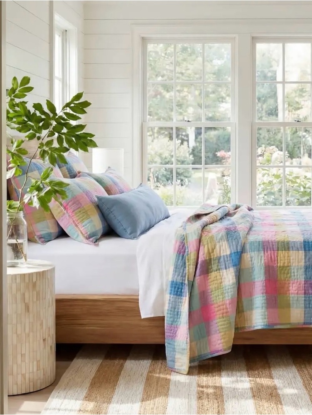 NWT Annie Selke/Pine Cone Hill/Dash &Albert Charlette Plaid Standard Pillow Sham